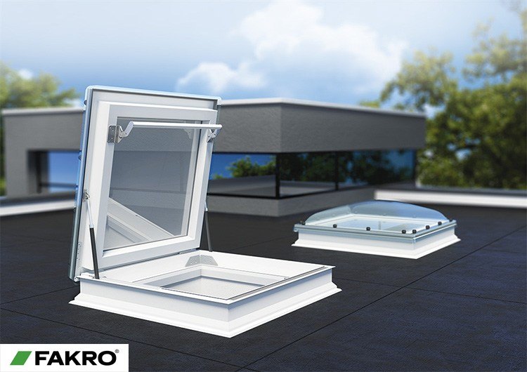 Fakro Flat Roof Access Windows With Dome (DRC-C P2)