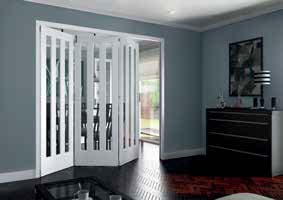JELD-WEN Aston Primed 3 Light Clear Glazed Room Fold Door