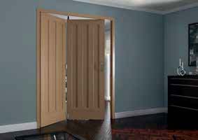 JELD-WEN  Aston White Oak 3 Panel Room Fold Door