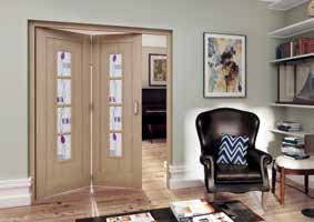 JELD-WEN Mackintosh Oak 4 Light Room Fold Door
