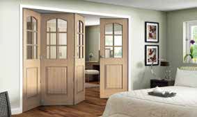 JELD-WEN Huntingdon Oak 6 Light Room Fold Door