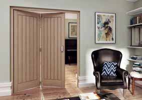 JELD-WEN Oregon Cottage White Oak Panel Room Fold Door