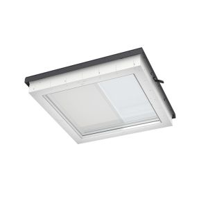 Velux DSU 060060 4550WL Solar Blackout Blind for CVU/CFU Flat Roof Windows - 600mm x 600mm - White