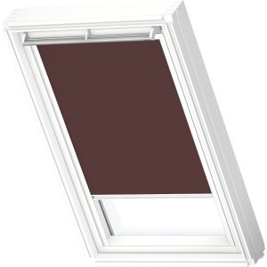 Velux DKL SK06 4559SWL Manual Blackout Blind - Dark Brown - White Line - 1140x1180mm