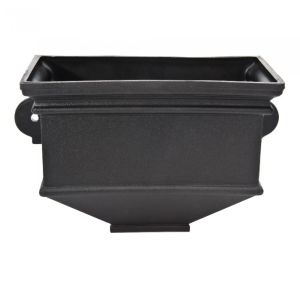 Brett Martin Cascade Cast Iron Style Short Box Planter - Classic Black (BRP6)