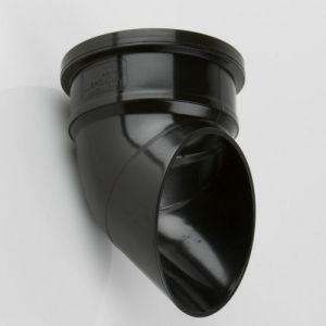 Brett Martin 110mm Push Fit Soil 112 1/2° Downpipe Shoe (BS416) Black