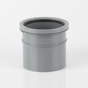 Brett Martin 110mm Single Socket Pipe Connector (BS432) Brown