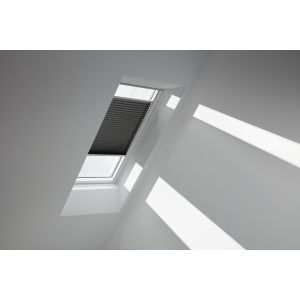 Velux FOL UK10 1274SWL Manual Pleated & Awning Blind Pack Charcoal w/White Channels - 1340x1600mm