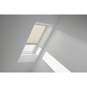 Velux FOL UK10 1259S Manual Pleated & Awning Blind Pack Classic Sand w/Aluminium Channels - 1340x1600mm