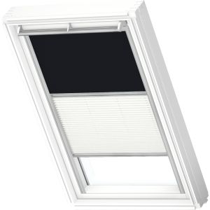 Velux DFD 102 3009S Manual Duo Blackout Blind - Black/White - 550x780mm