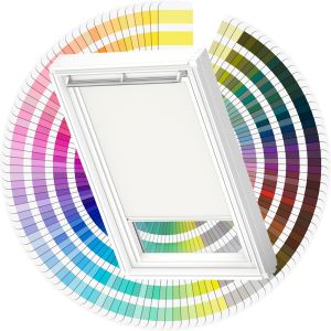 Velux DKL S01 CBYSWL Manual Blackout Blind - Colour By You - White Line - 1140x700mm