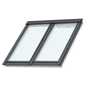 Velux GGLS FFK06 2066 2-In-1 Studio White Painted Roof Window 3-Layer Pane - 660x1180mm