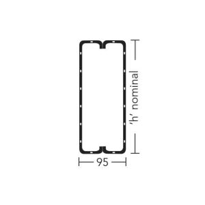 Keystone HDBOX/K-100 Heavy Duty Solid Wall Box Lintel 1050mm