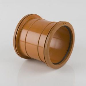Brett Martin 110mm Double Socket PVC (Slip) Coupler (B5001/S)