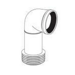Brett Martin 110mm Bent WC Adaptor (B5152) White