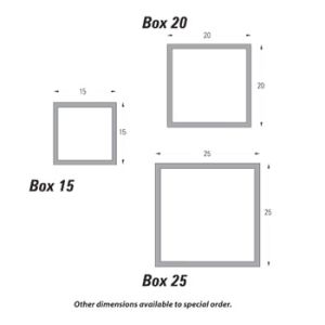 QIC BOX20 Ceiling Trim RAL 9010 (White) 3000mm