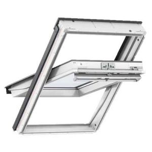 Velux GGU UK08 0070 Manual White Polyurethane Centre Pivot Window - 1340x1400mm