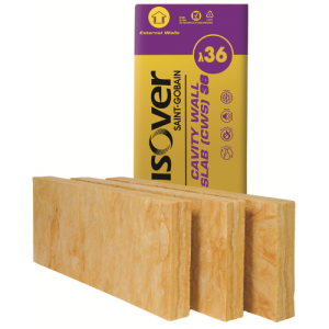 Isover Cavity Wall Slab CWS 36 1200x455x100mm - 12 Per Pack (6.55m2)