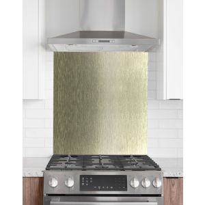 Kitchen Splashback 600mm x 750mm Brushed Bronze/Gold