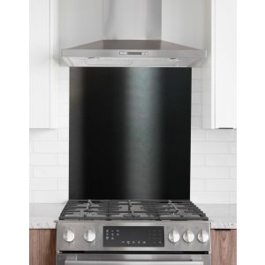Kitchen Splashback 900mm x 750mm Gloss/Matte Jet Black