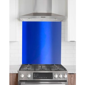 Kitchen Splashback 900mm x 750mm Gloss/Matte Ultra Marine Blue