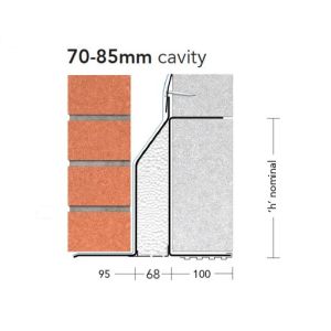 Keystone TJ/K-70 Standard Load Thin Joint Cavity Wall Lintel 1050mm