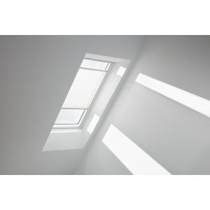 Velux FOL UK10 1016S Manual Pleated & Awning Blind Pack White w/Aluminium Channels - 1340x1600mm