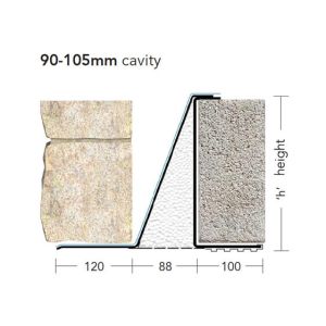 Keystone XCFS/K-90 WOL Extra Heavy Duty Cavity Wall Lintel 1050mm