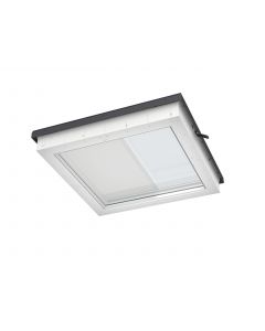 Velux DSU 080080 4550WL Solar Blackout Blind for CVU/CFU Flat Roof Windows - 800mm x 800mm - White