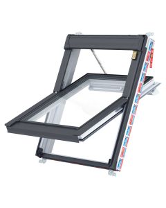 Keylite PVC Centre Pivot Window 550x780mm - Premium Electric - Hi-Therm (PCP 01 HT PEK)