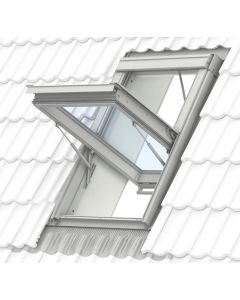 Velux GGL SK08 207040D Electric White Painted Centre Pivot Smoke Vent - 1140x1400mm