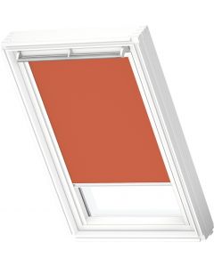 Velux DKL S08 4564SWL Manual Blackout Blind - Orange - White Line - 1140x1400mm