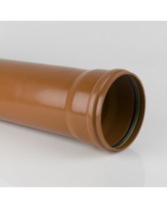 Brett Martin 200mm BS Single Socket Pipe 3m (B20003) Terracotta