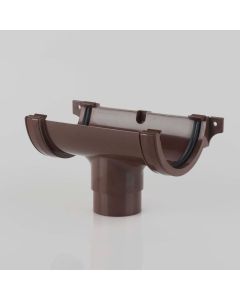 Brett Martin 112mm Roundstyle Running Outlet (BR045) Anthracite Grey