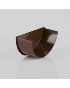 Brett Martin 112mm Roundstyle Internal Stopend (BR046) Brown