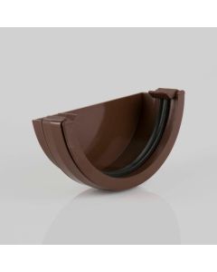 Brett Martin 112mm Roundstyle External Stopend (BR047) Brown