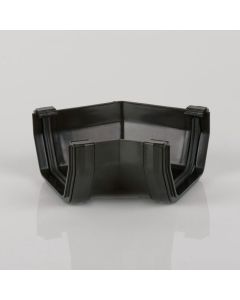 Brett Martin 114mm Squarestyle Fabricated Gutter Angle (BR5) Black