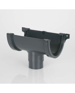 Brett Martin 115mm Deepstyle Running Outlet (BR075) Grey