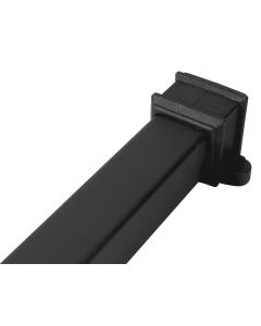 Brett Martin 65mm Sq Cascade Cast Iron Style Single Socket Pipe 2.5m - Classic Black (BR5025LCI)