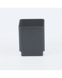 Brett Martin 65mm Square Downpipe Connector (BR506) Black