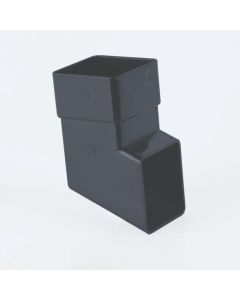 Brett Martin 65mm Square Downpipe Shoe (BR516) Anthracite Grey