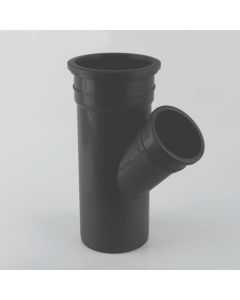 Brett Martin 160mmx110mm 135° Double Socket Branch Without Bosses (BR616) Black