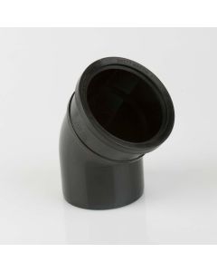 Brett Martin 160mm Push Fit 112 1/2° Single Socket Top Offset Bend (BR630) Grey