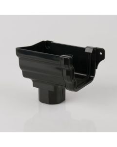 Brett Martin 106mm Prostyle Left Hand Stopend Outlet (BR856L) Anthracite Grey