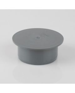 Brett Martin 110mm Push Fit Soil Socket Plug (BS439) Grey