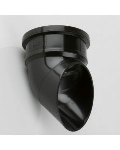 Brett Martin 110mm Push Fit Soil 112 1/2° Downpipe Shoe (BS416) Black