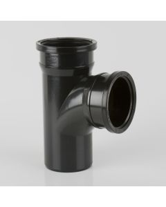 Brett Martin 110mm 92 1/2° Double Socket Branch Without Bosses (BS417) White