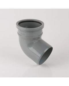 Brett Martin 110mm 112 1/2° Single Socket Bend (BS421) Black