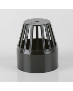 Brett Martin 110mm Push Fit Soil Vent Cowl (BS427) Black