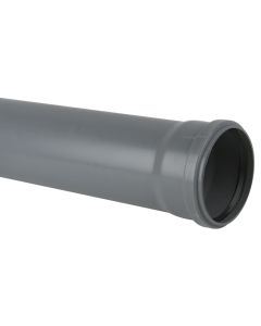 Brett Martin 160mm uPVC Downpipe 3m Single Socket Pipe (BS623) Grey